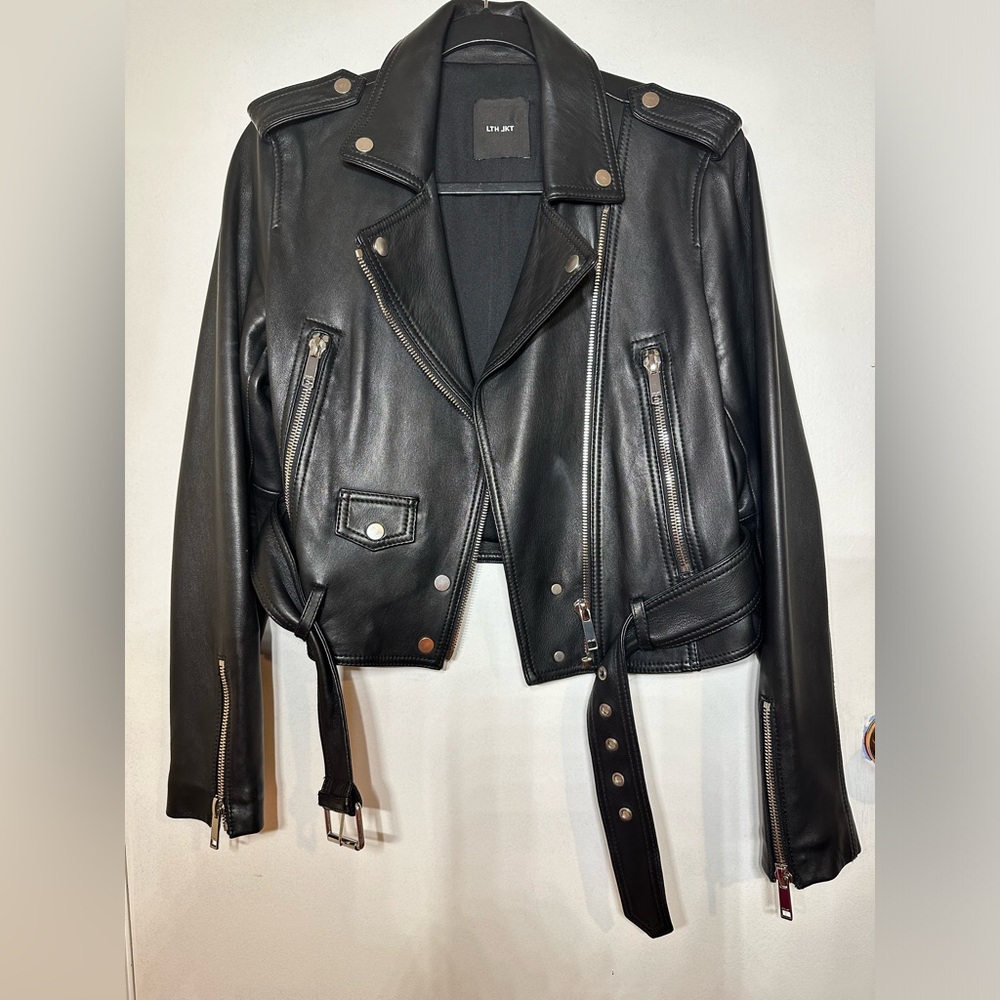 LTH JKT leather moto jacket size L